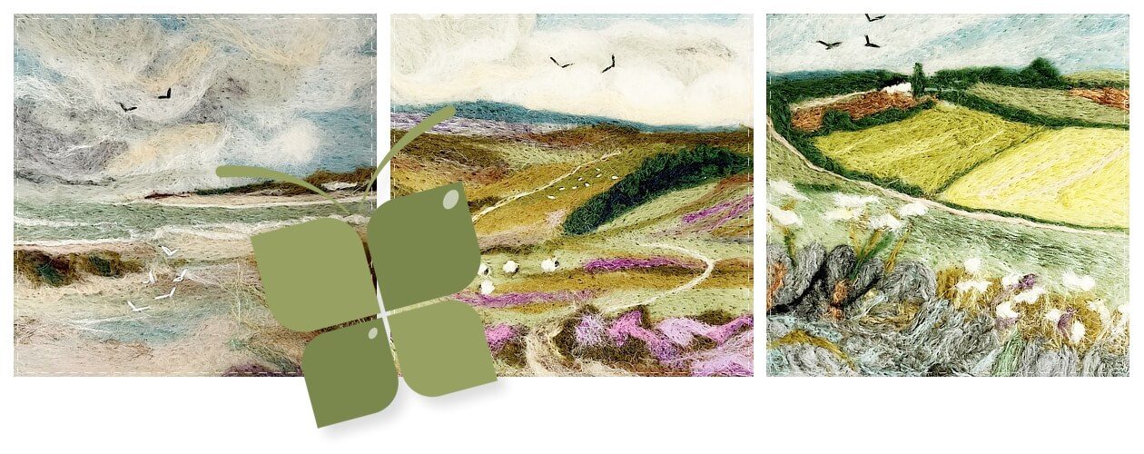 featured-02 main image showing three needle felt pictures